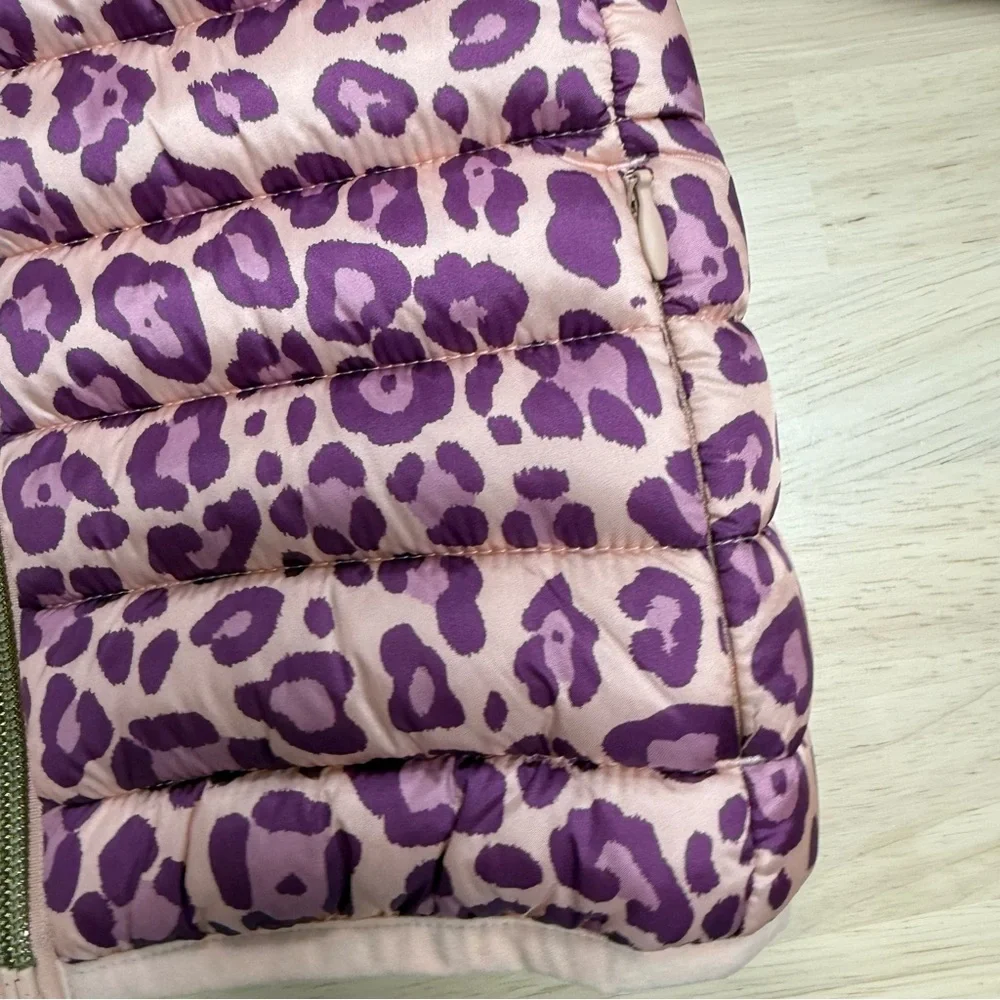 New! Save the Duck purple leopard puffer